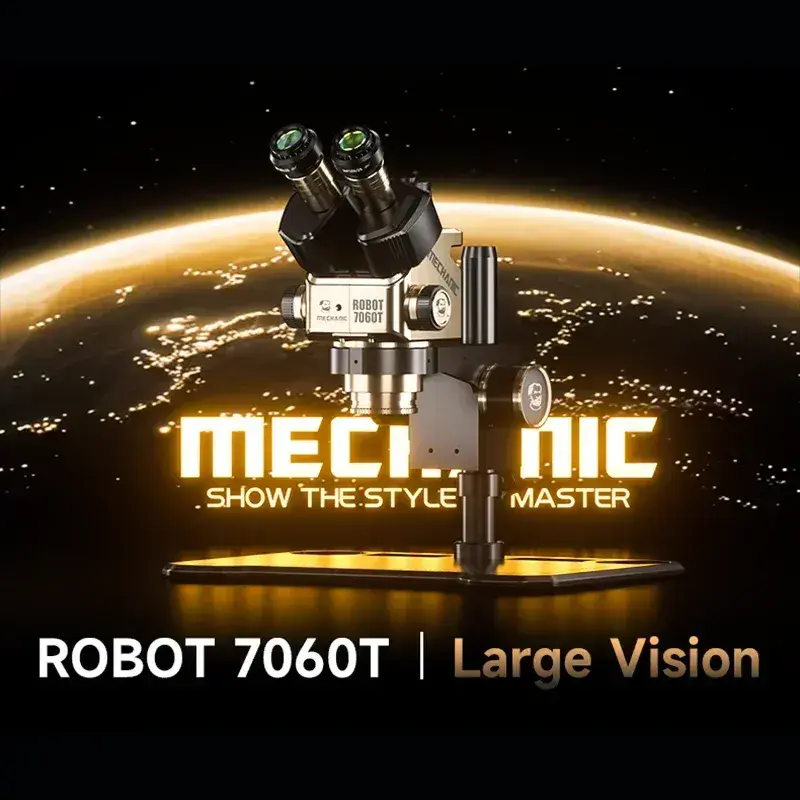Microscópio Estereoscópico Trinocular MECHANIC ROBOT 7060T